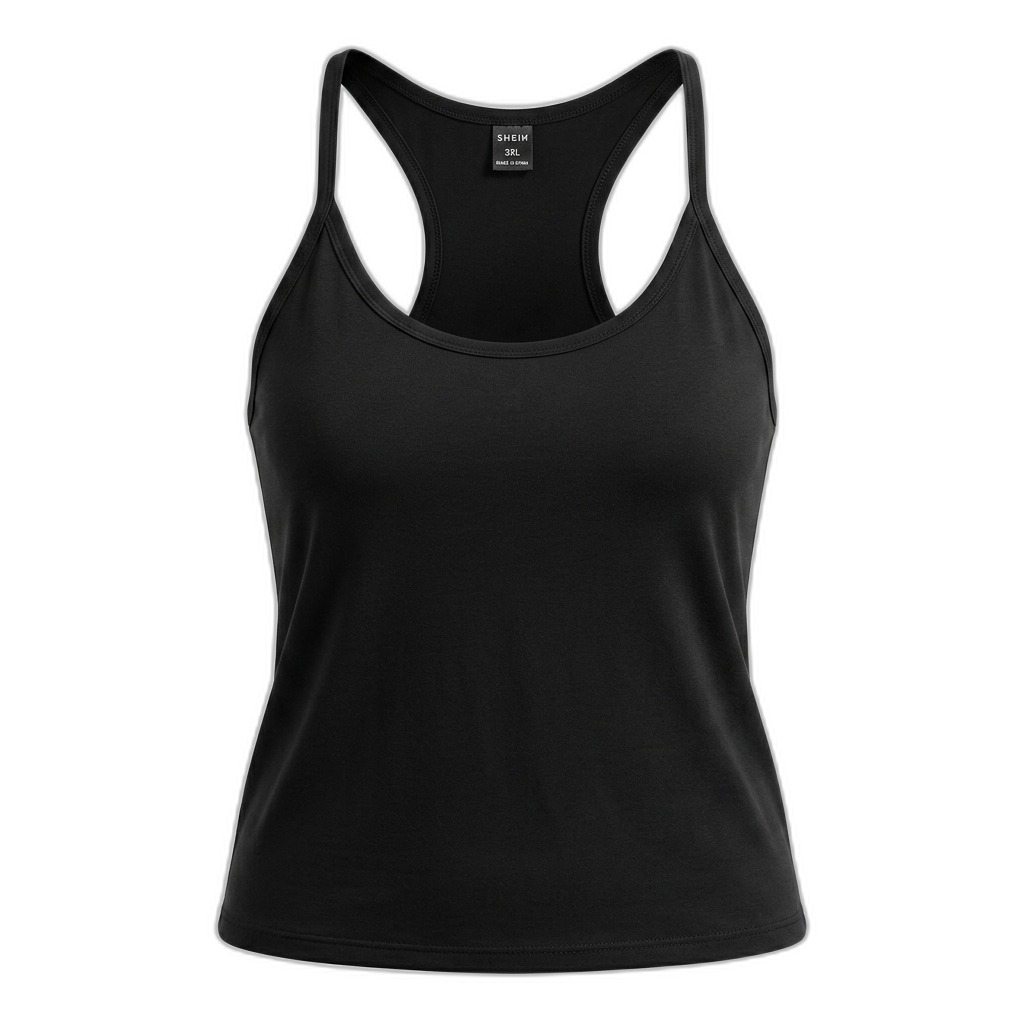 Women's Black Racerback Tank Top