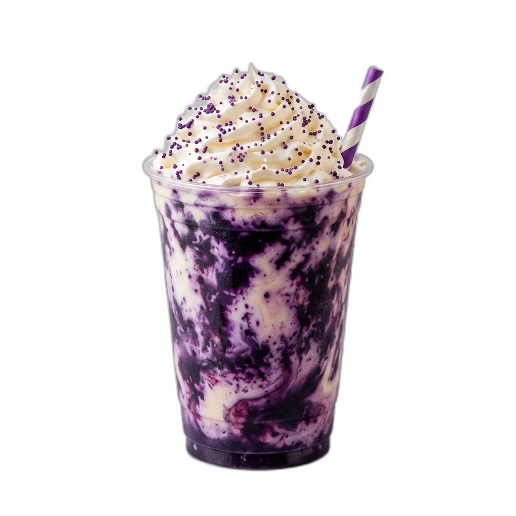 Berry Swirl Frappe with Whipped Cream