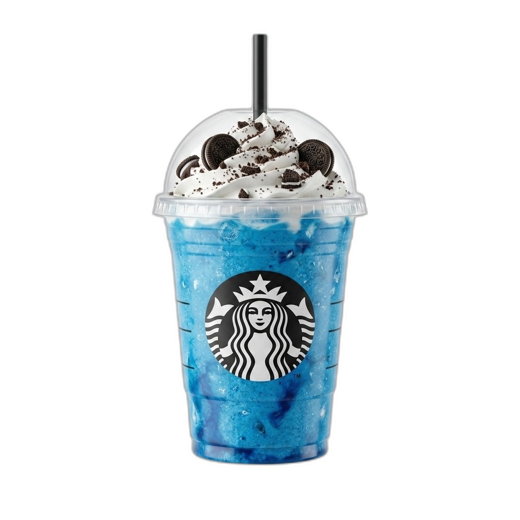 Blue Cookies & Cream Frappuccino