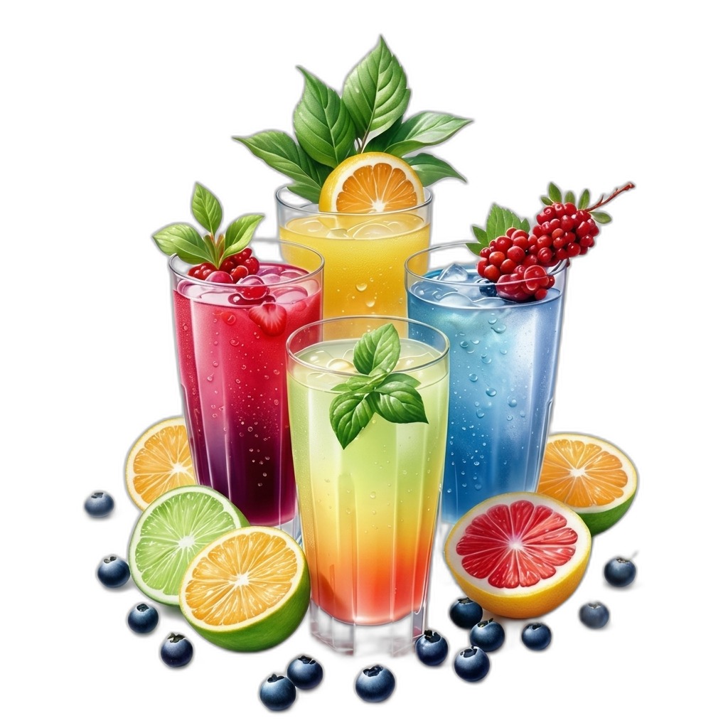 Assorted Fruit Juices & Refreshing Cocktails