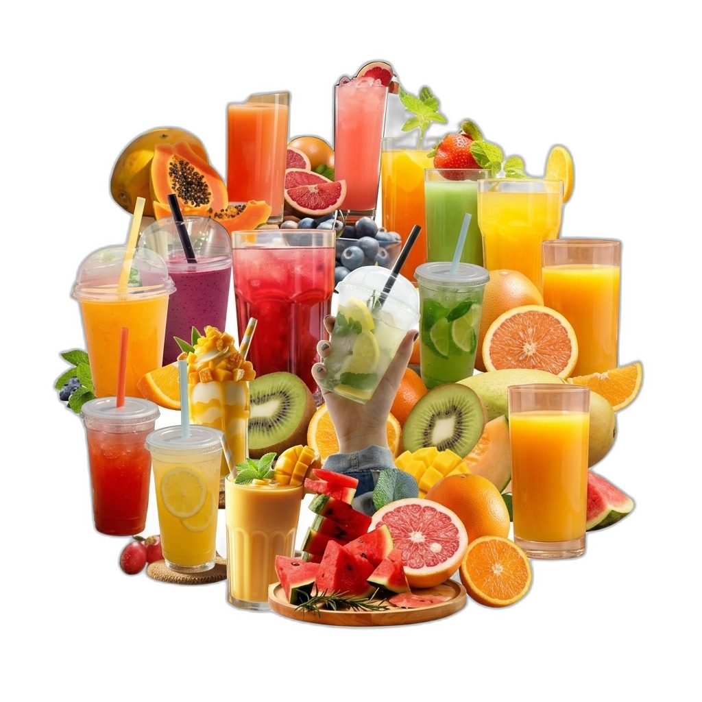 Fresh Fruit Juices & Smoothies Assortment