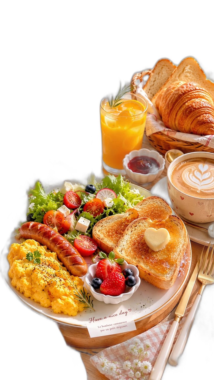Gourmet Breakfast Platter with Coffee & Juice