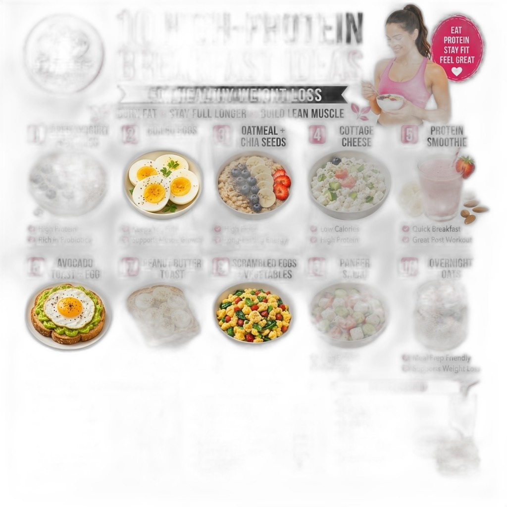 10 High-Protein Breakfast Ideas for Weight Loss