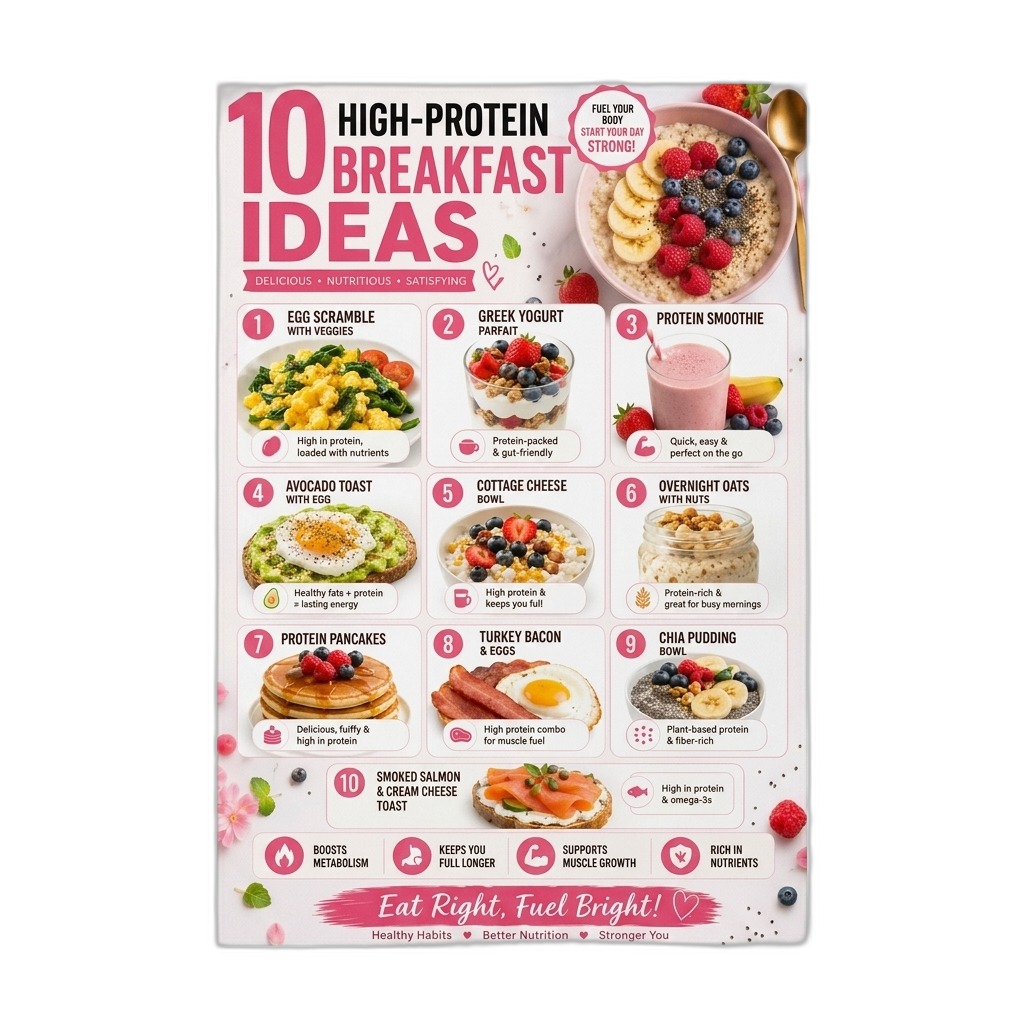 10 High-Protein Breakfast Ideas Guide