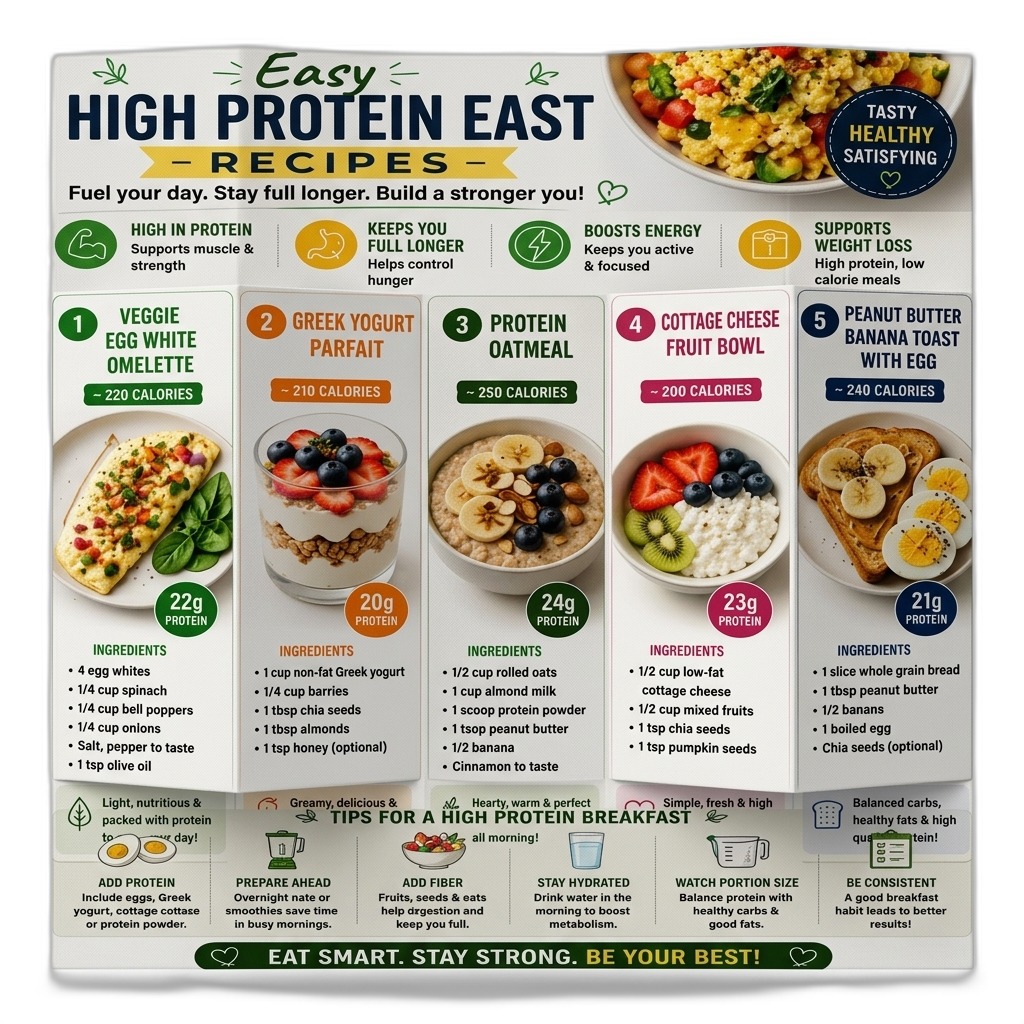 Easy High Protein Breakfast Recipes Guide