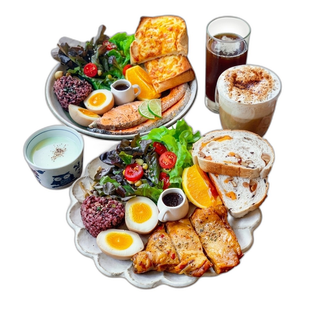 Healthy Brunch Platter Set with Salmon & Chicken