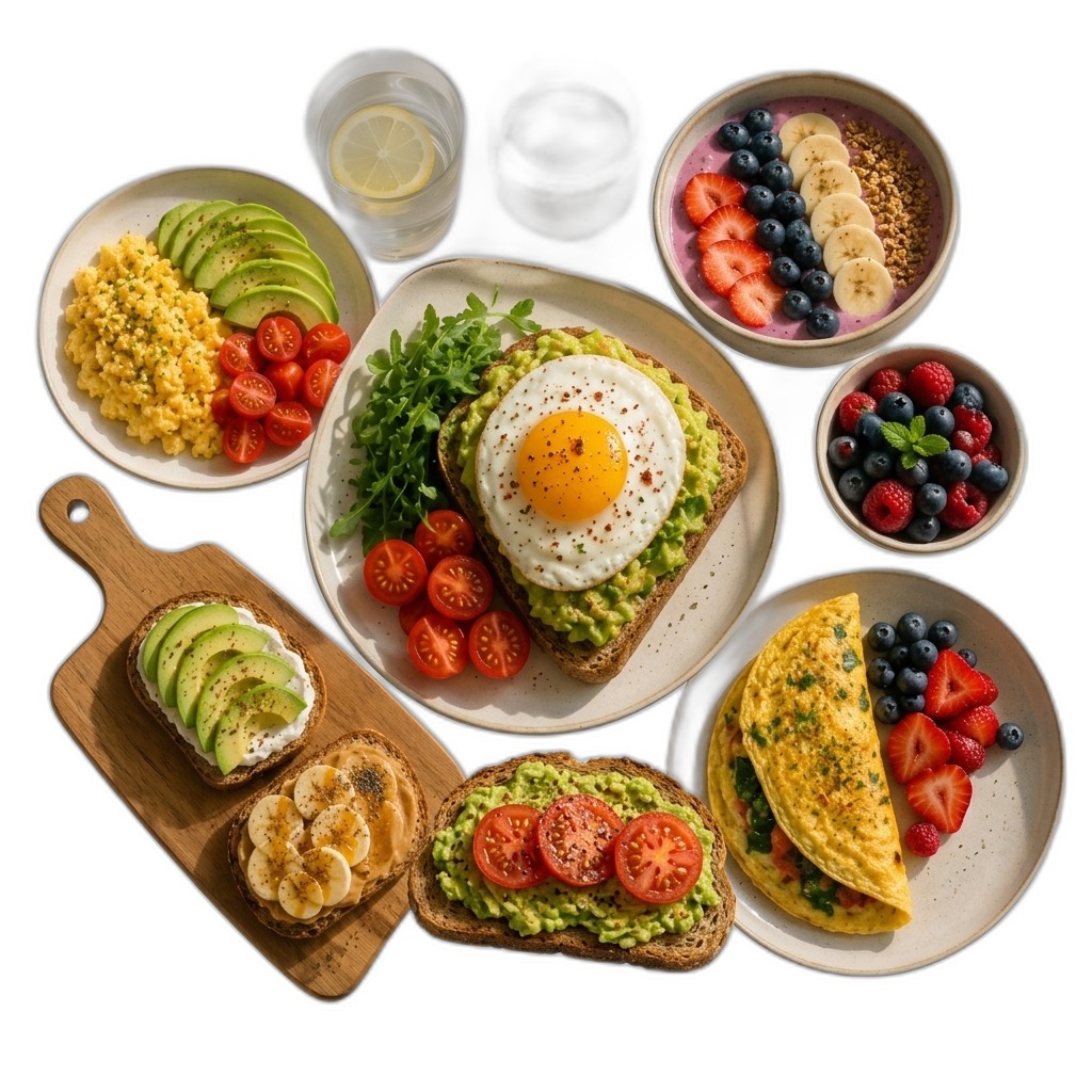 Wholesome Breakfast Food Assortment