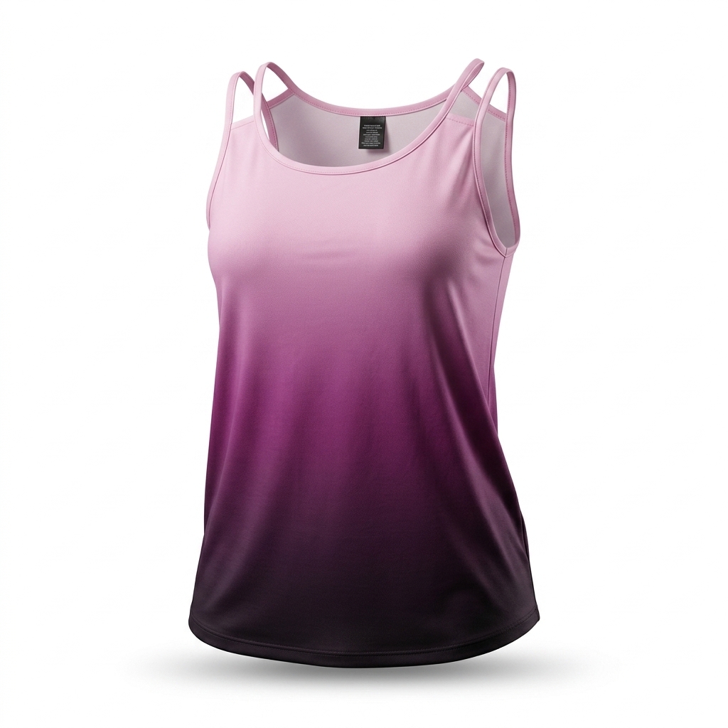 Women's Ombre Dual Strap Tank Top