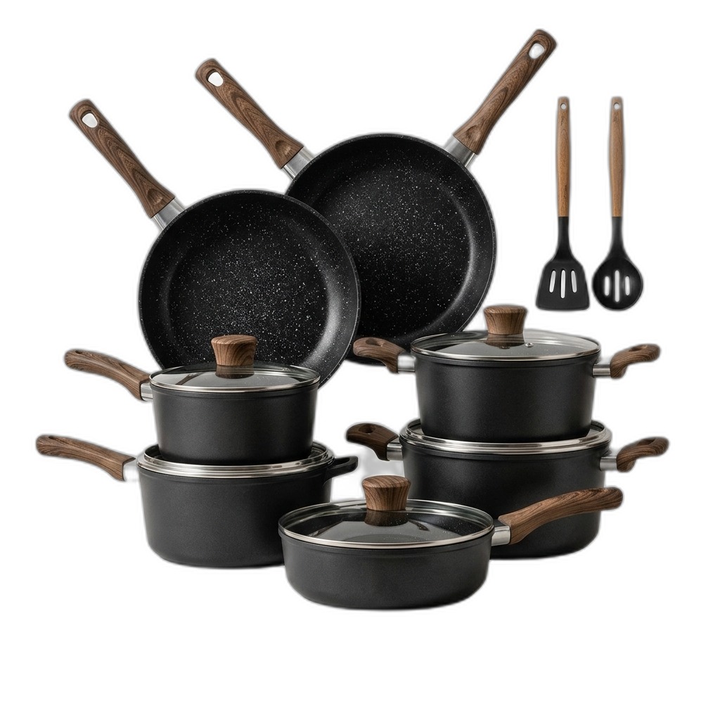 CAROTE Cookware Set with Non-Stick Pans & Utensils