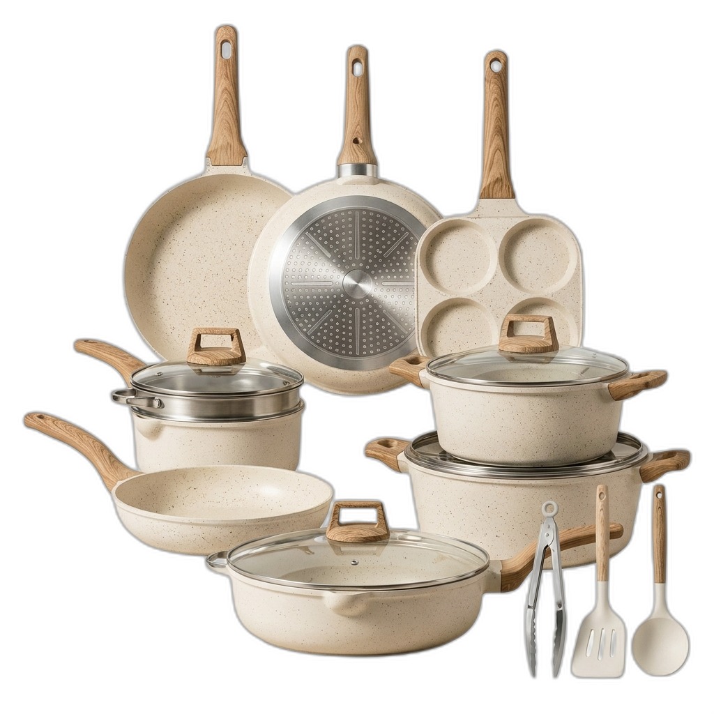 Premium 15-Piece Non-Stick Cookware Set