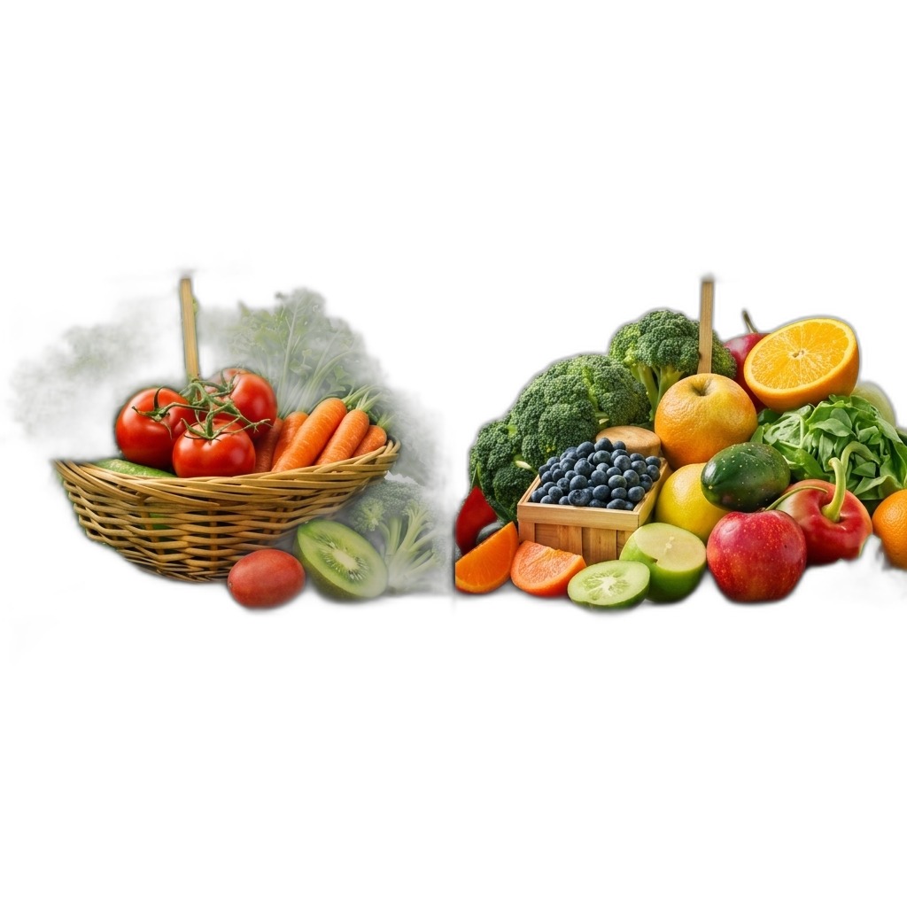 Organic vs Non-Organic Food Health Infographic