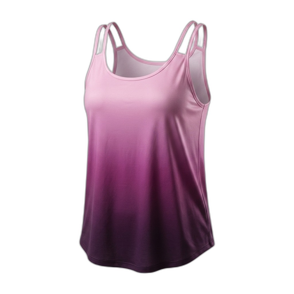 Women's Ombre Dual Strap Tank Top