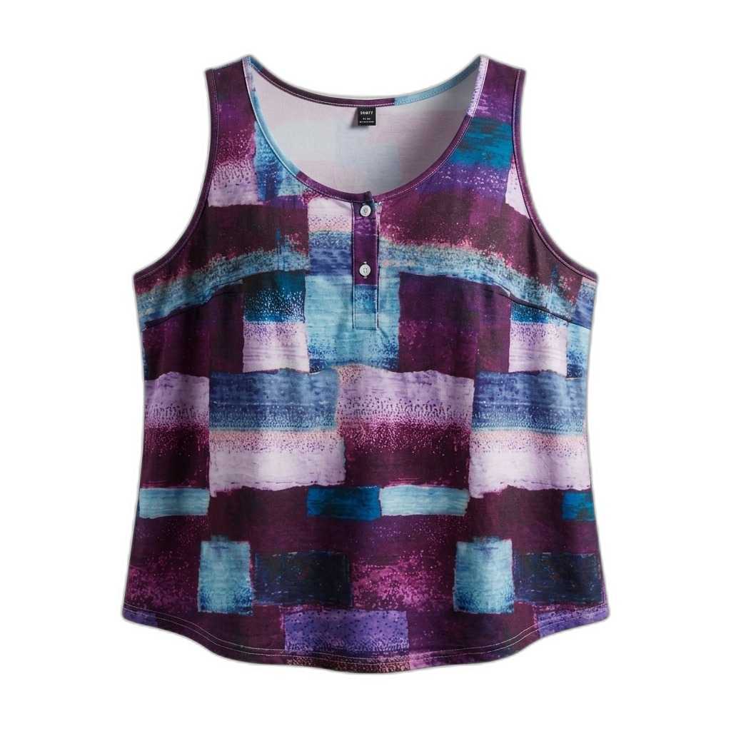 Women's Abstract Print Sleeveless Tank Top