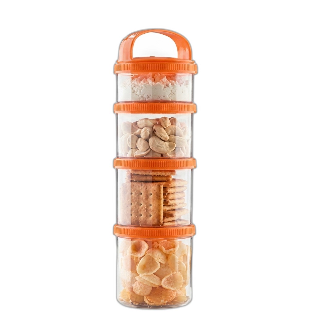 Stackable Snack Container with Handle