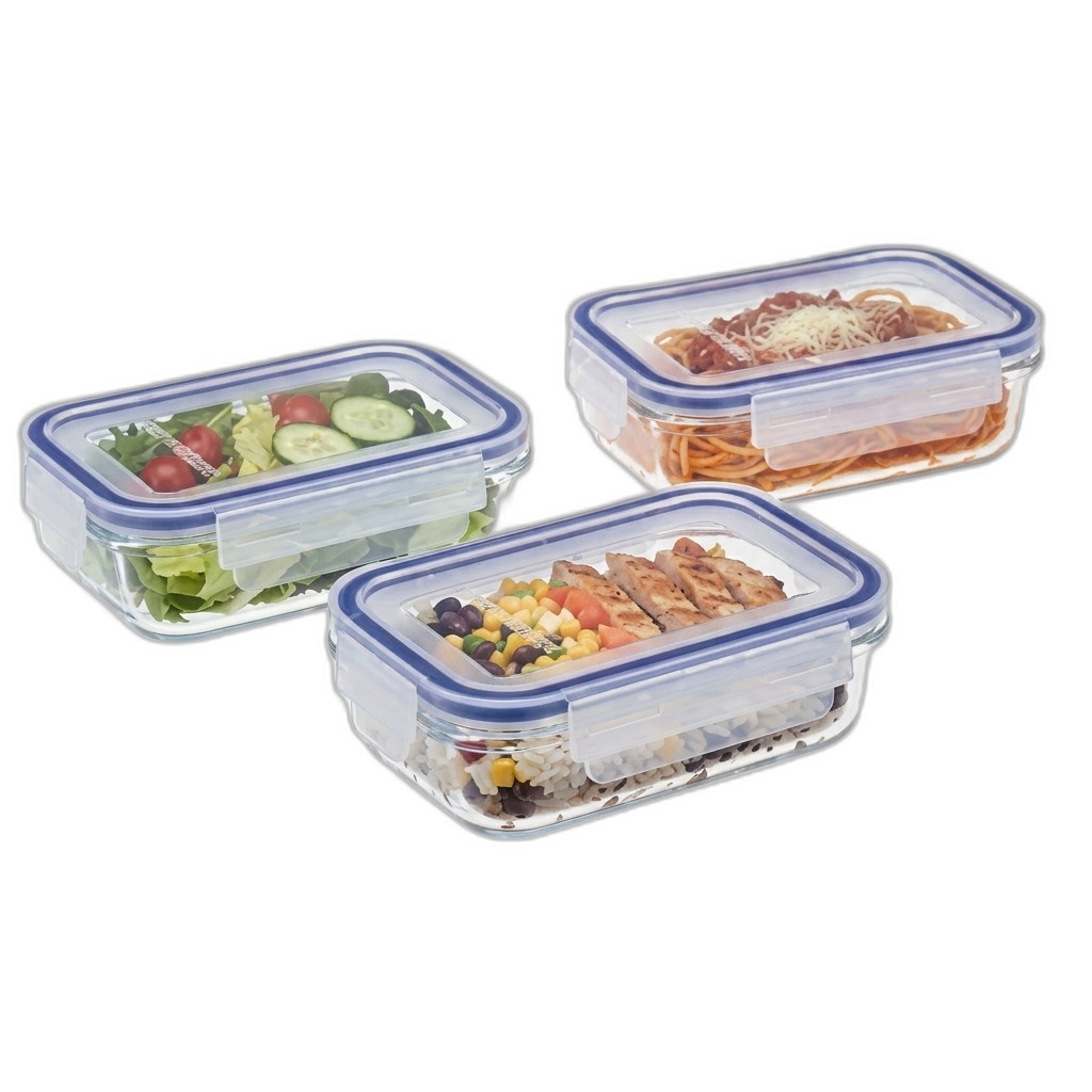 Airtight Glass Food Storage Containers Set