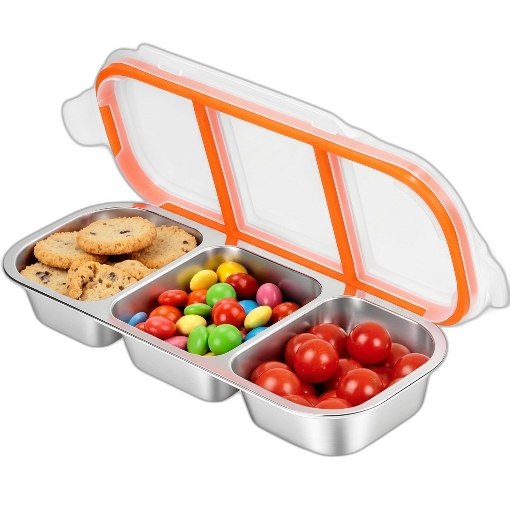 Stainless Steel Lunch Box | 3-Compartment