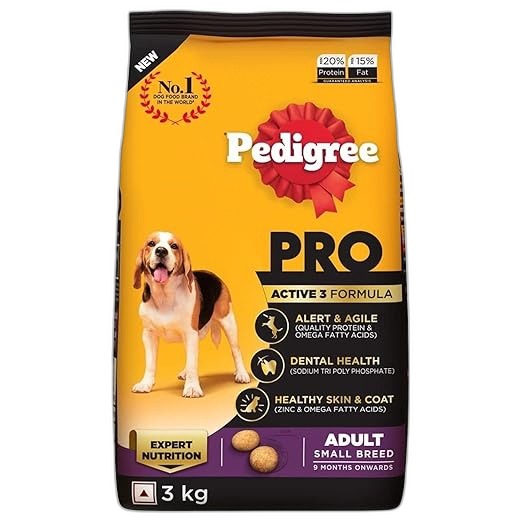 Pedigree PRO Active 3 Formula Adult Small Breed 3kg