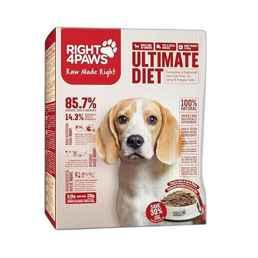 RIGHT 4 PAWS Ultimate Diet Raw Dog Food 6kg