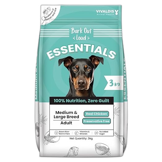 Bark Out Loud Essentials Dog Food 3kg | Real Chicken