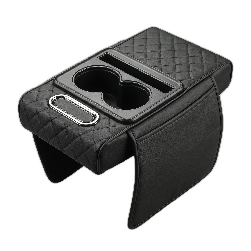 Car Seat Gap Organizer Armrest with Cup Holders