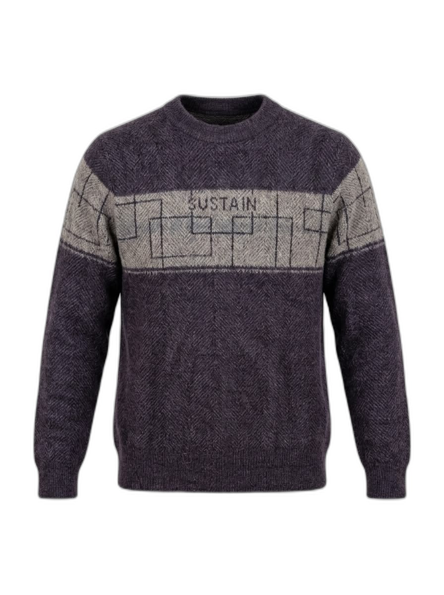 Men's Sustain Herringbone Knit Sweater