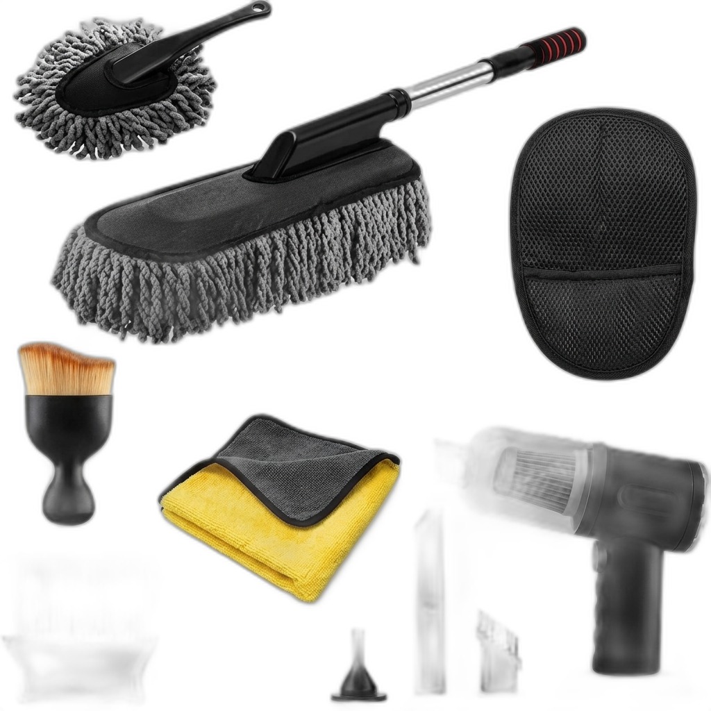 Car Cleaning Kit | Dusters, Mitt, Vacuum