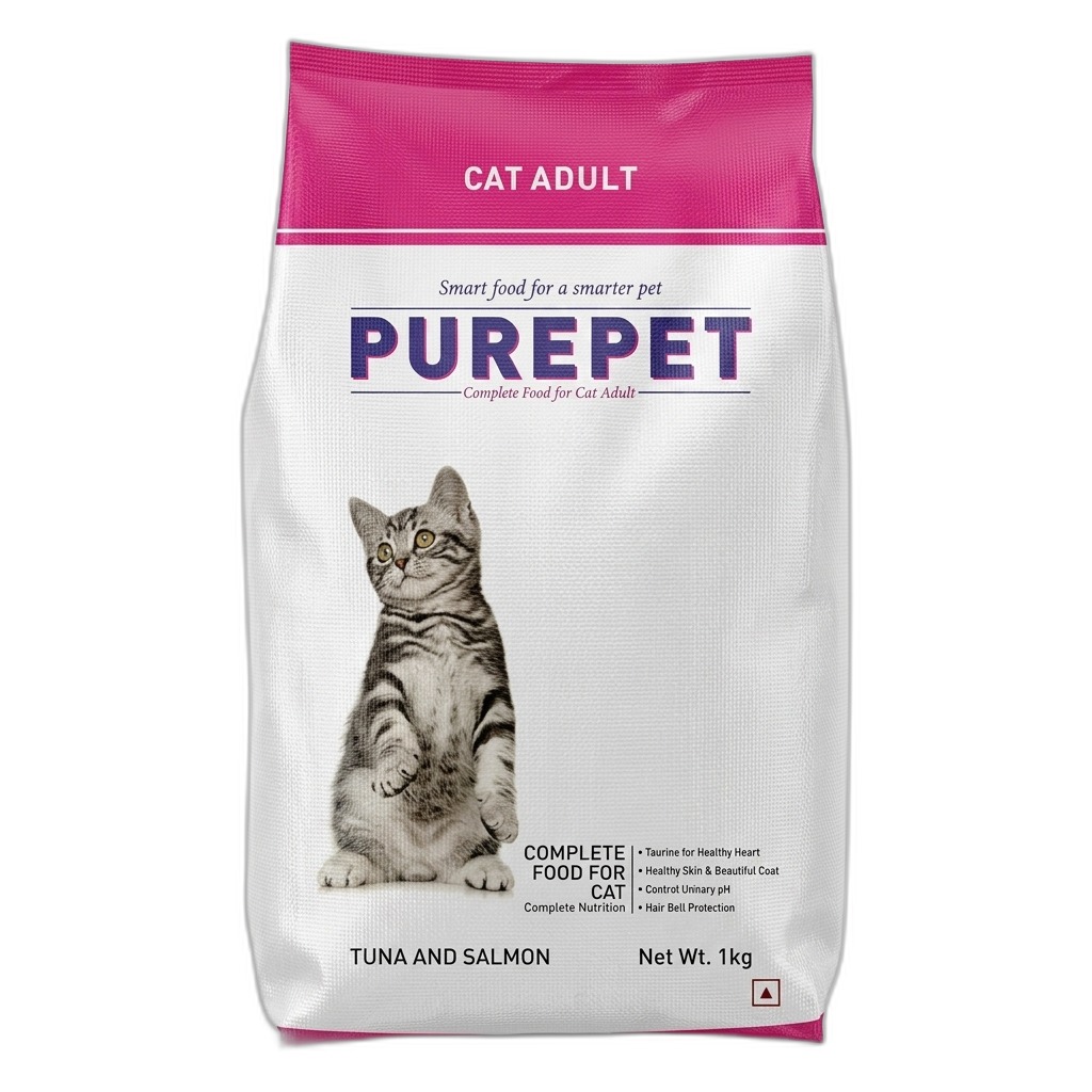 PUREPET Cat Adult Dry Food Tuna & Salmon 1kg