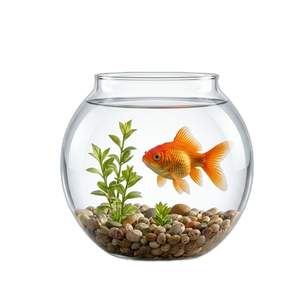 Goldfish Fishbowl Kit | Decorative Aquarium
