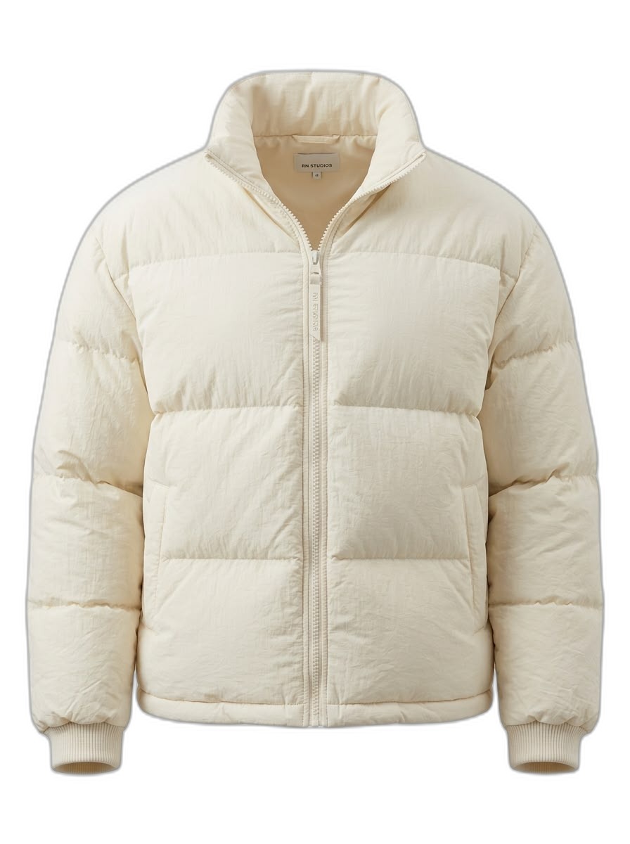RN Studios Unisex Puffer Jacket | Cream