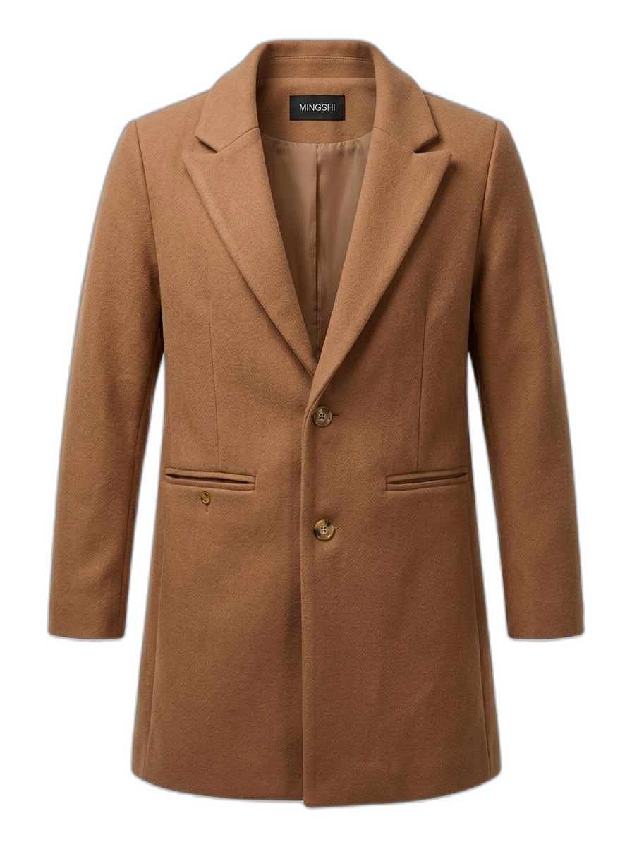 Men's Classic Camel Overcoat