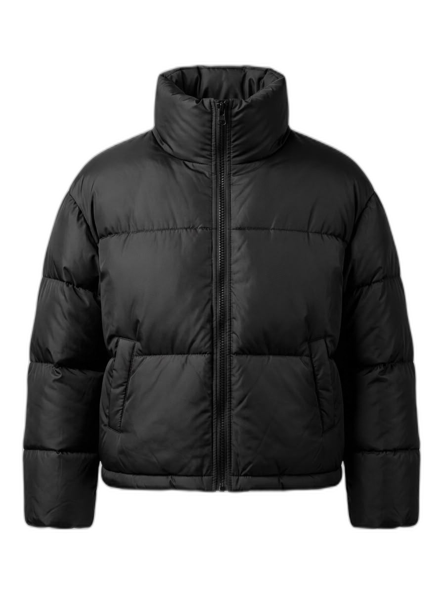 Black Puffer Jacket | Warm Winter Outerwear