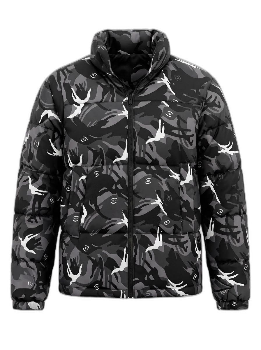Men's Camo Puffer Jacket | Warm Winter Coat