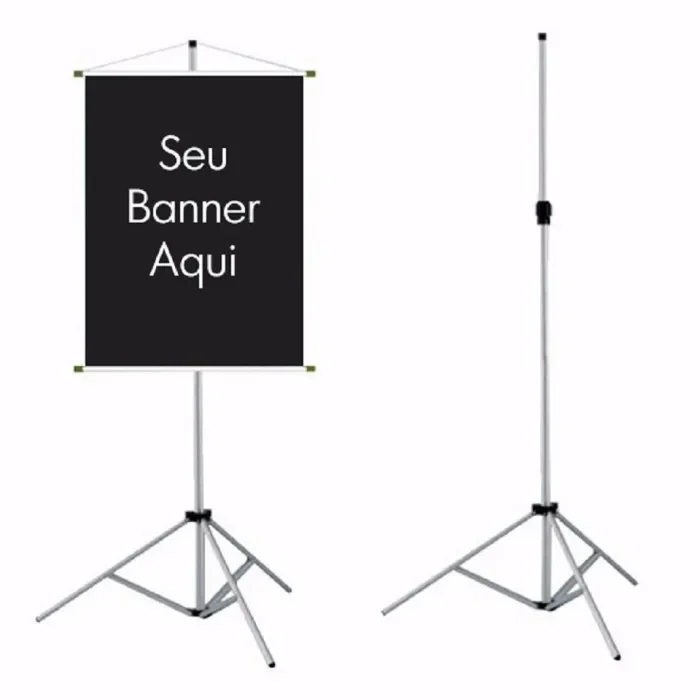 Suporte tripé para banner