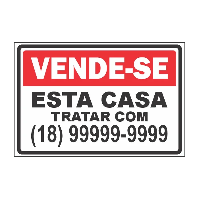Placa de vendo