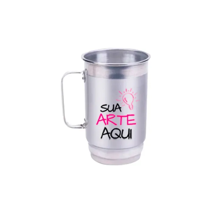 Caneca de alumínio personalizada tradicional 680 ml