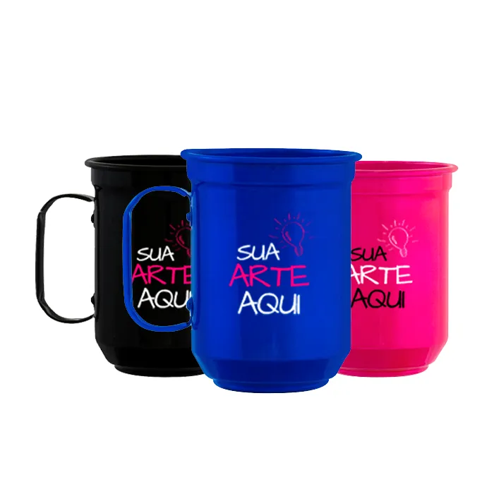 Caneca de alumínio personalizada 600 ml