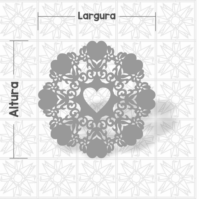 Mandala Corações