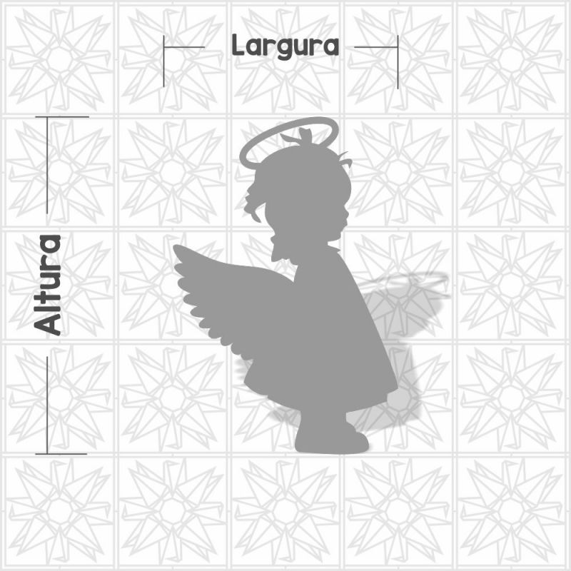 Silhueta Menina Anjo