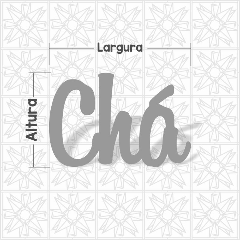Chá - cursiva