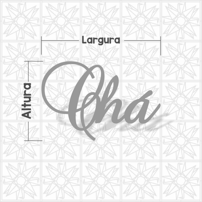 Chá - cursiva