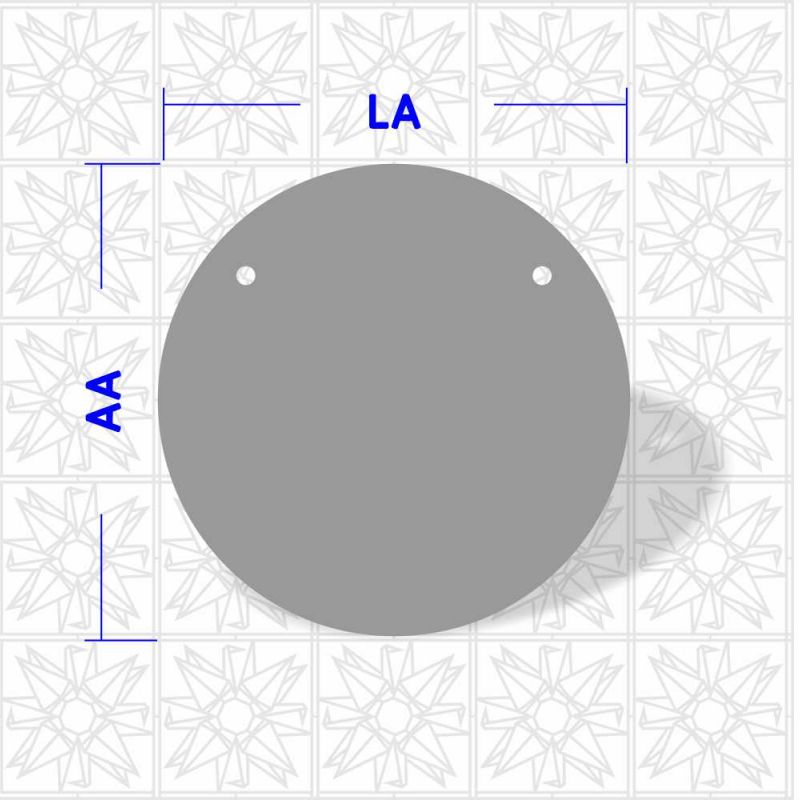 Circulo com 2 furos