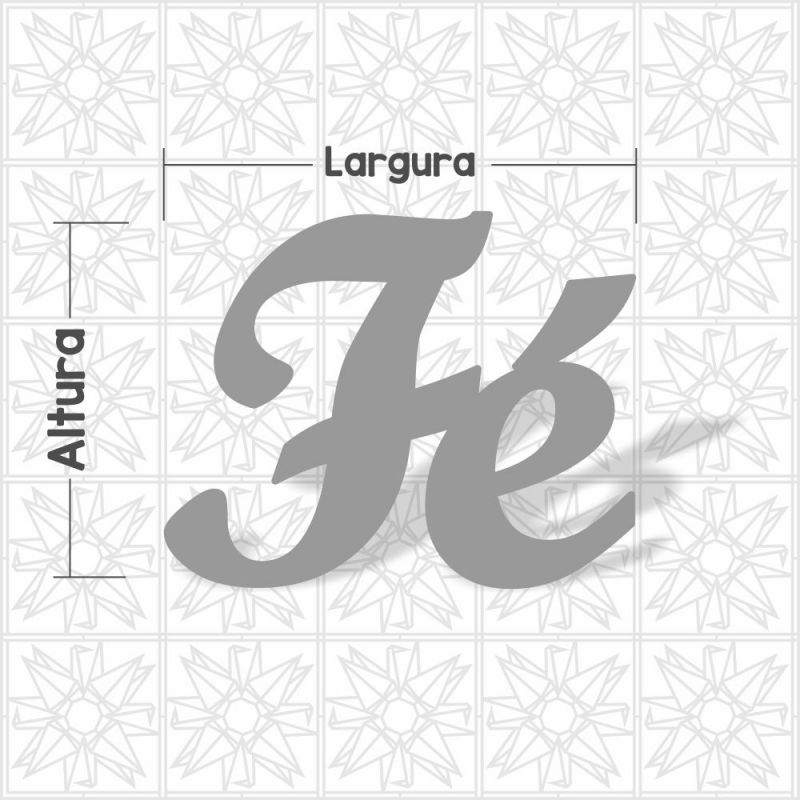 Fé - cursivo