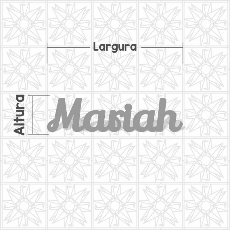 nome Mariah cursivo