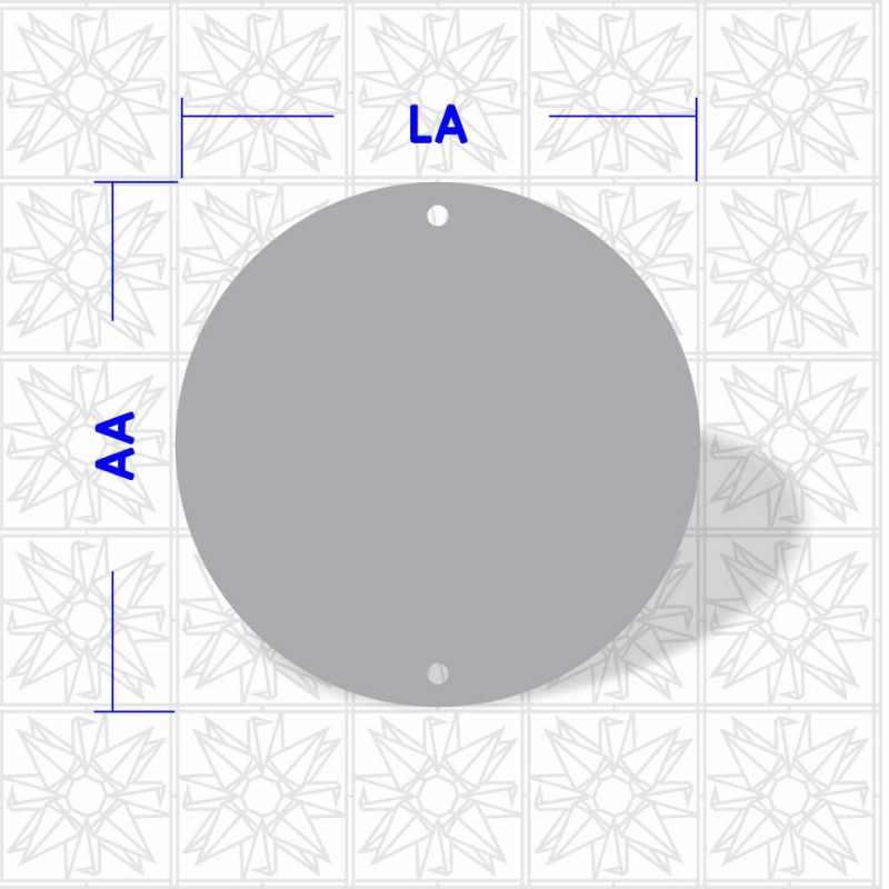 Circulo com 2 furos