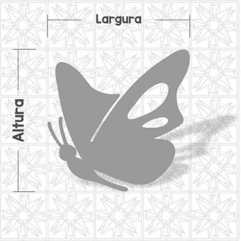 Borboleta vazada
