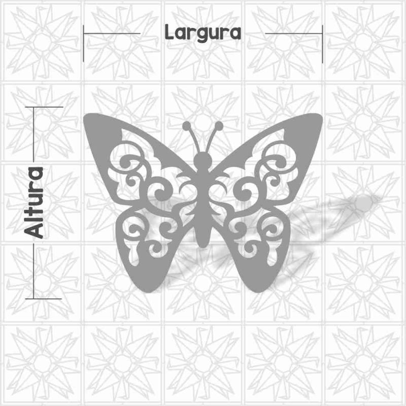 Borboleta vazada