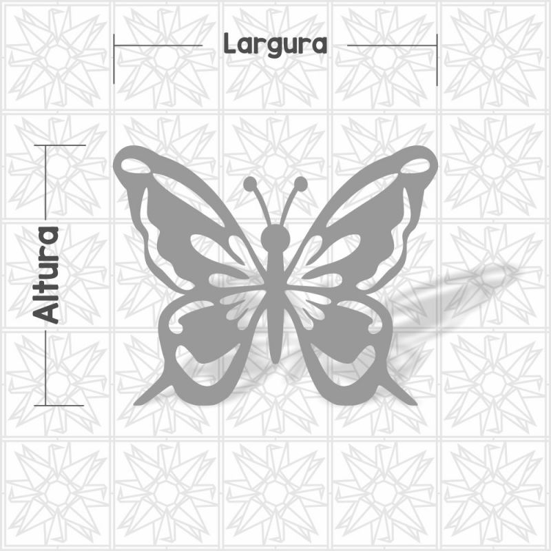 Borboleta vazada