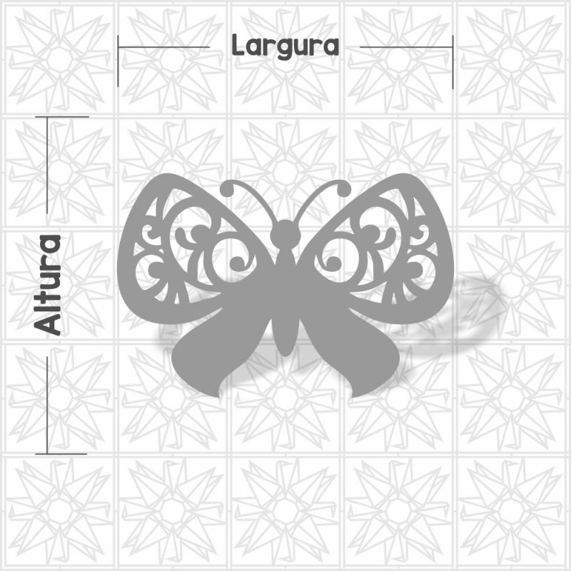 Borboleta vazada