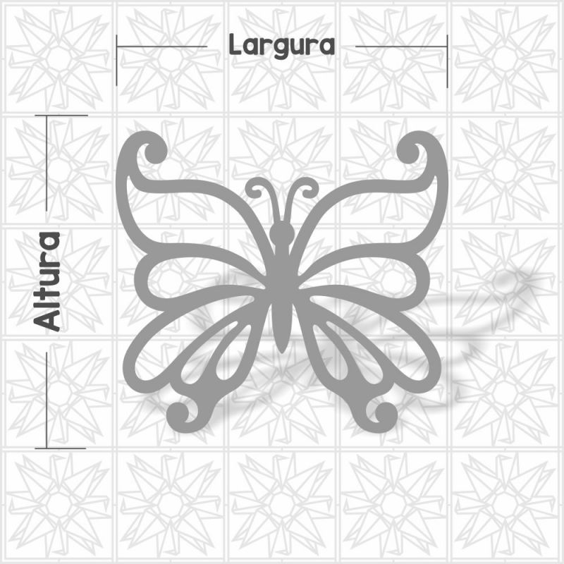 Borboleta vazada