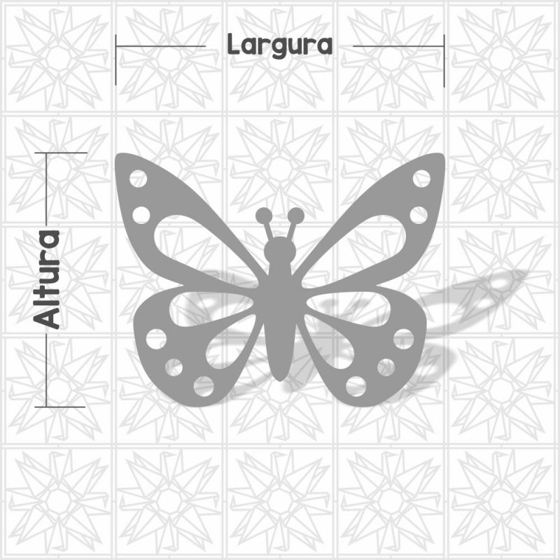 Borboleta vazada